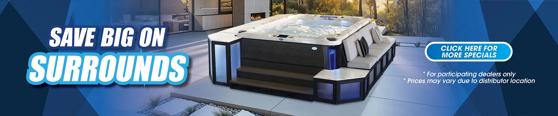 Calspas hot tub being used in a family setting - Oceanview